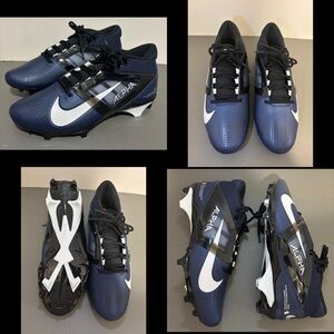 Nike Alpha Menace 4 Pro Football Cleats Navy Blue Men’s sz New NO BOX